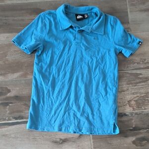 Quiksilver Turquoise Short Sleeve Polo